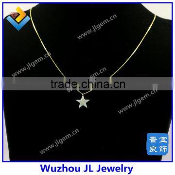Factory Price Hot Selling White Star Opal Pendant Necklace With S925 Silver 18K Gold Plated Chain photo-4