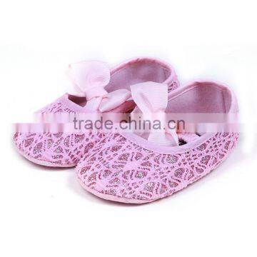 Colorful Casual Leather Shoes Children Infant Baby Girl Shoes Kids Frewalk Shoes With Bowknot photo-3