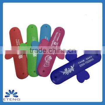 Hot promotional custom printed silicone flexible phone holder