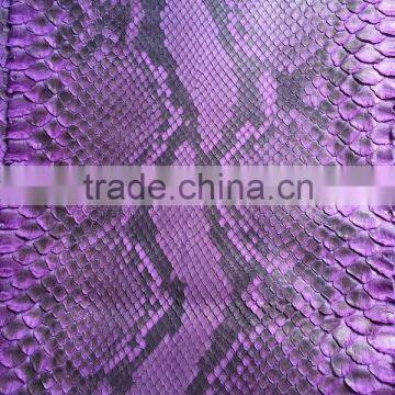 Black Genuine Snake Skin Hide Leather Python Round Cold For Luxury Bracelet Making photo-6