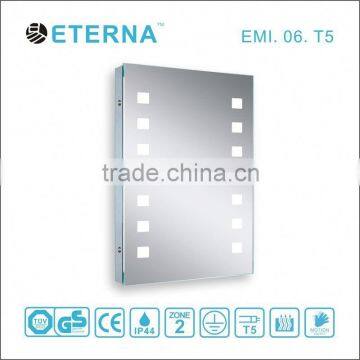 china supplier fog free T5 badroom backlit mirror IP44