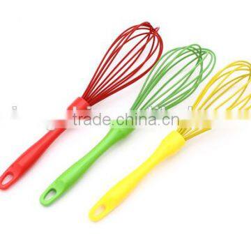 Hot Sale Colorful Silicone Whisk With ps Handle Silicone Kitchen Utensils for Blending, Whisking, Beating & Stirring