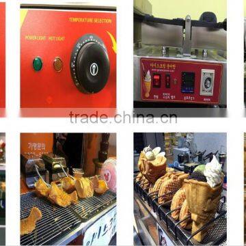 Single Head Gas 220v 2 Pcs Rectangle Red Bean Belgium Waffle Cake Maker photo-6