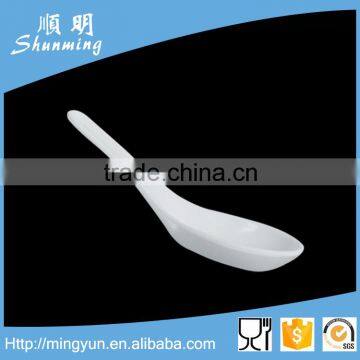 white melamine soup spoon