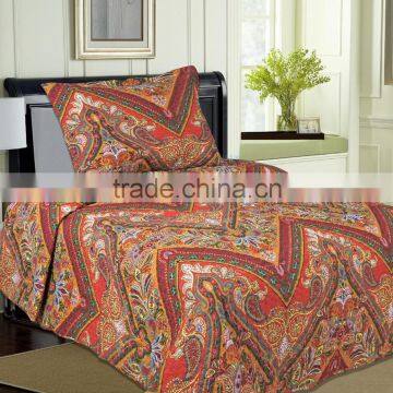 Adult bed spread quilt printed bedding set