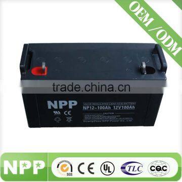 12V 100AH Discharge Agm Solar Deep Battery photo-2