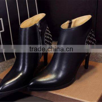 boots women china wholesale women boots Shenzhen factory high heel ankle boots