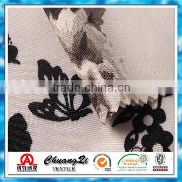 Fashion Designs Digital Printed DTY Polyester Spandex Fabric for Woman Clothing photo-3