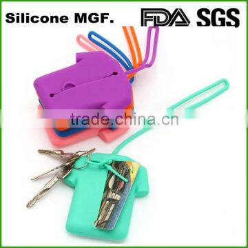 Waterproof fashion silicone bag key holder wallet for pomotion gifts