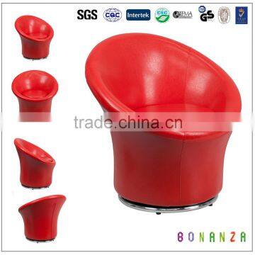 3975#Modern Swivel Red Single Seater Sofa Chairs, Designs of Single Seater Sofa photo-2