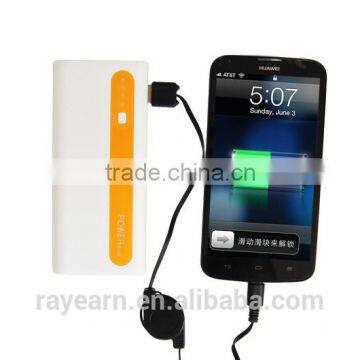 REYON Power Bank 10000mAh External Battery Charger Dual USB Charger With Flashlight Fast Charging for Apple Phone IPad Samsung photo-3