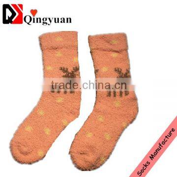Children Winter Thickening Retro Towel Looped Coral Fleece Restoring Ancient Ways Christmas Socks photo-2