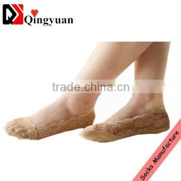 Wholesale Beautiful Ladies Invisible Socks With Lace