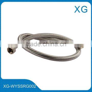 stainless steel braided hose with brass nuts Knitted metal hose Stainless steel wire braided gas hose/flexible steel hose