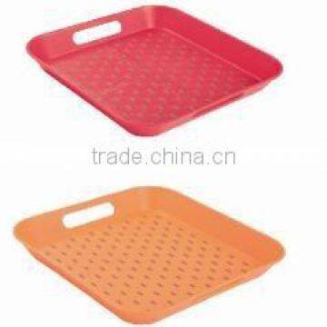 high quality square anti skid kitchen accessories plastic cutlery tray