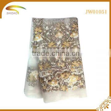 High Quality Latest African Japan Decorative Embroidery 3D Patterned Silk Fabric Market in Japan photo-3