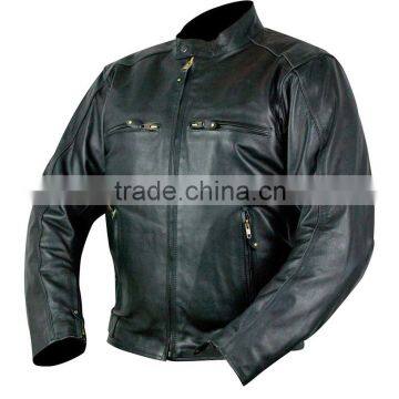 Descent Style Fitted Motorcycle Men Leather Custom Man Jackets