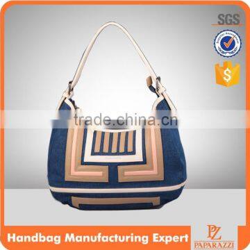 2104 Fashion denim fabric bag, custom tote