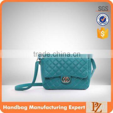 4151 Quilted good Quality customized PU sling bag women's long strap shouler bag back shoulder bag