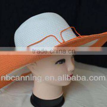 wholesale flang sun hats /new style lady straw hats cheap sale in summer