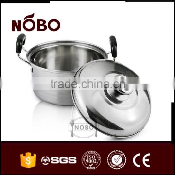 American style stainless steel saucepan/soup pot