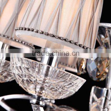 Interior Decoration Decorative Wrought Iron Crystal Chandelier Professional Lighting Fixture Manufacturers CZ2081/12+6 photo-4