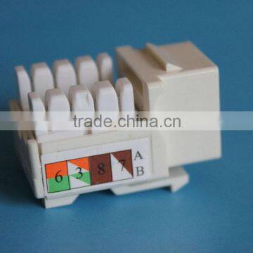 High Quality Dual IDC RJ45 Cat6 Cat 5e Keystone Jack photo-5