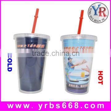 20OZ tumbler, double wall plastic tumbler,BPA FREE tumbler with straw