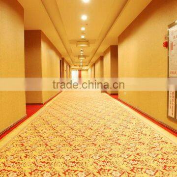 Hotel red printed carpet wall to wall carpet