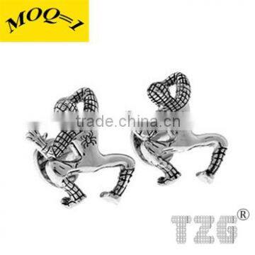 TZG09005 Fashion Cuff Link Spiderman Cufflink