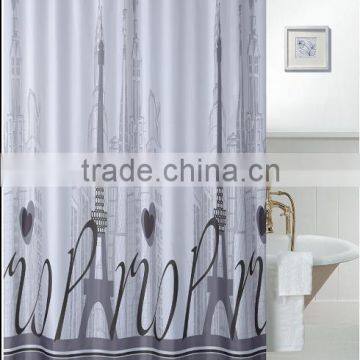 fashion city designs polyester printing shower liner
