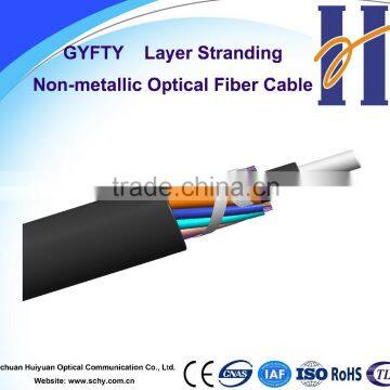 GYFTY FRP non-metallic strength member 12 core single mode fiber optic cable / 12 core 6 core fiber optic cable