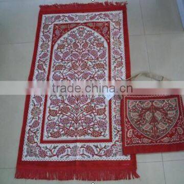 muslim prayer mat with bag new design prayer rugs with bag BT811