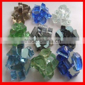 Tempered glass chips for fire pit decoration