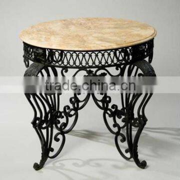 Top-selling modern hand forged wrought iron table