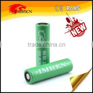 Hot! IMREN 18650 3200mah 40A 18650 rechargeable battery