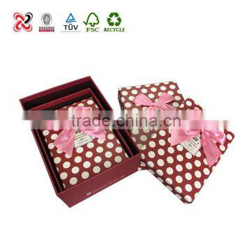 Fancy Paper Wedding Gift Box For Invitation/Girls Accessories Jewellery Box Display