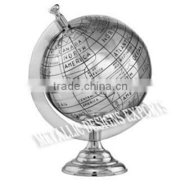 Metal Engraved Ball World Globe