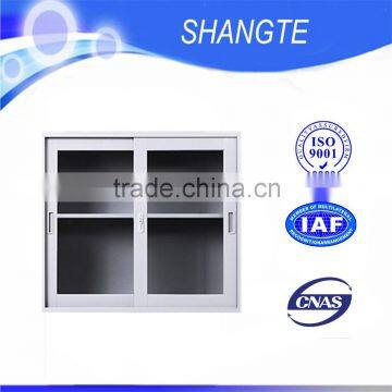 2016 hot sale low sliding door iron metal storage cabinet locker