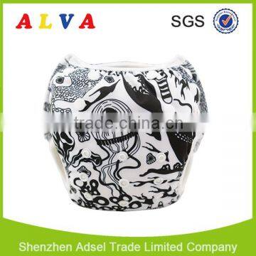 Alva New Pattern of Swim Diapers High Quality Washable Baby Swimming Diapers photo-3