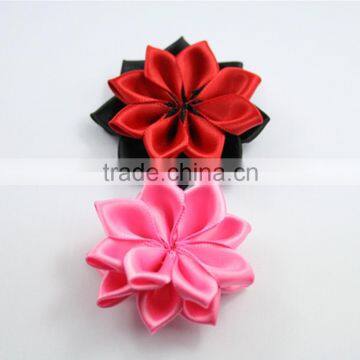 2015 new design satin ribbon flowers