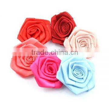 Handmade ribbon flower, ribbon flower, decorative ribbon flower