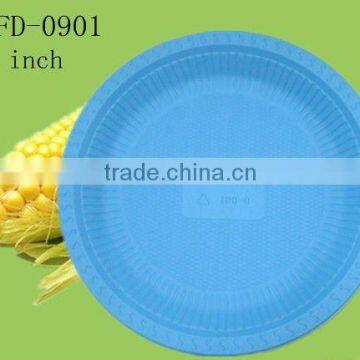 Eco-friendly Starch-based Disposable Plastic Plate:XYFD-0901