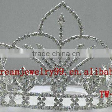 trendy pageant rhinestone crown for sale