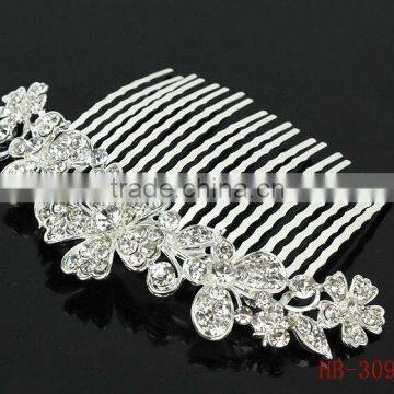 metal flower shaped wedding hair ornament