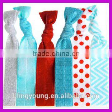 Simple Customized Logo Elastic Hair Ties Wholesale photo-2