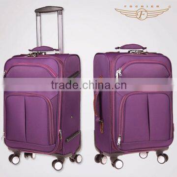 Durable soft travel luggage trolley set