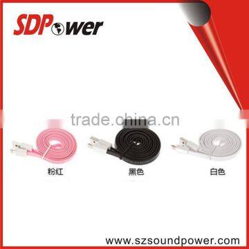 colorful flat USB cable Micro USB for Mobile phone                        
                                                Quality Choice