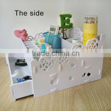 Home&office Eco-friendly Multiple Wooden/plastic Desktop Storage Box &jewelry Box photo-4