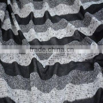 Jiufan Textile 2015 Polyester Spandex Cut & Sew Yarn Dyed With Lurex Fabric For Garment photo-4